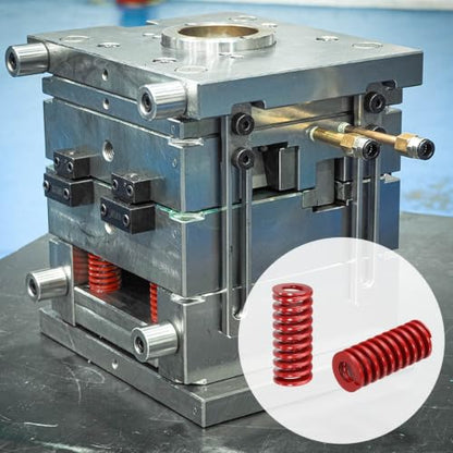 HARFINGTON 2pcs Die Spring 3/4" OD x 1.75" Free Length SMH4007, Red - size: 3/4" OD x 1.75" Free Length