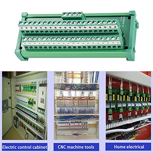 2 in 20 Out 25A DIN Rail Terminal Blocks Distribution Breakout - style: 2 IN 20 OUT