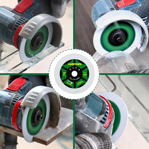 Diamond Glass Cutting Disc - 3pcs 3 Inch(75mm) Ultra-Thin Saw Blade - size: 3"(75mm)