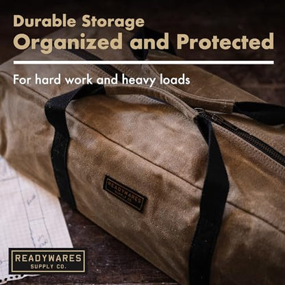 Readywares 16" Utility Bag | Waxed Canvas Medium Heavy Duty Tool Bag - size: 16" Utility Bag