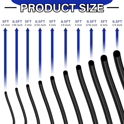 Buna-N O-Ring Splicing Kit, 70A Durometer, Black, SAE & Metric Sizes (1/16, 3/32, 1/8, 3/16, 1/4, 1.5mm,2mm,3mm,4mm,6mm)