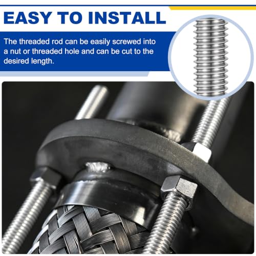M3-0.5 Fully Threaded Rod 170mm Length Coarse Thread 10Pcs - size: M3-0.5 170mm