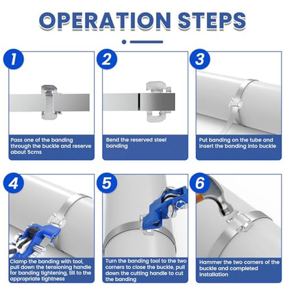 Stainless Steel Ratchet Strapping Tensioner And Big Cable Tie Cutting Tool