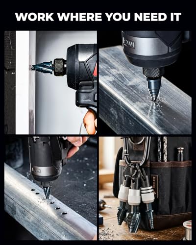 toolant Mini Step Drill Bit, 1", 1/2"-3/4", M2 HSS, 1/4" Hex Shank - size: 1/2"-3/4"