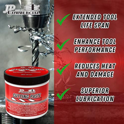 Cutting Paste 10 OZ, Cutting, Tapping, and Drilling Lubricant, Reduces Heat, Extends Tool Life & Improves Precision, for Drilling, Milling, Threading, and More (3 Pack) - size: 10 OZ - 3 Pack