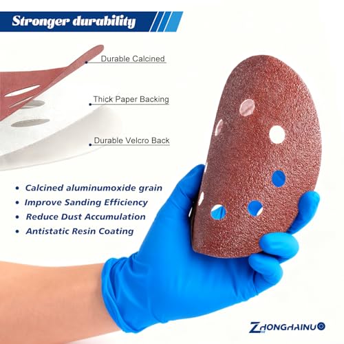 100Pcs 5 Inch Sanding Discs 1000 Grit, Round Hook and Loop Sandpaper for Random Orbital Sander Pads(1000 Grit) - style: 1000G 100pcs