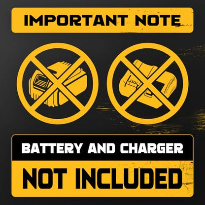 2-1/2" Cordless Band Saw Compatible with Dewalt 20V Battery (Tool Only) - color: Yellow