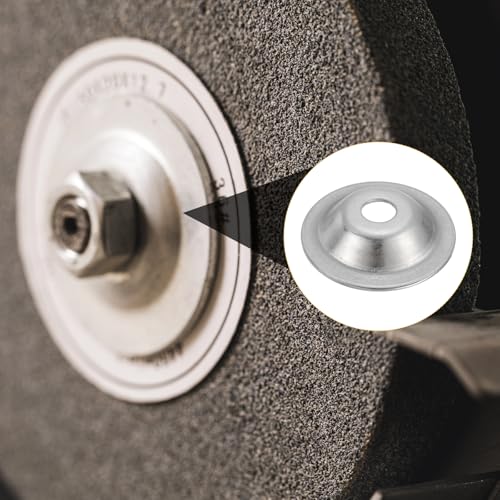MECCANIXITY 8 Pcs M10 Arbor Washer, 2x50mm 304 Stainless Steel Bench Grinder Arbor Washer for Bench Grinder Polisher Wire Wheel Buffing, Silver - size: M10 x 50 x 2 mm