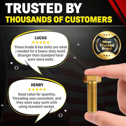 Chenango Supply 5/8-11 x 2 Grade 8 Hex Head Cap Screws - size: 5/8-11 x 2" Hex Bolt