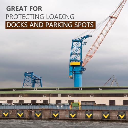 Rubber Dock Bumpers 11.8" x 11.8" x3.9" with Mounting Holes - size: Square Shape