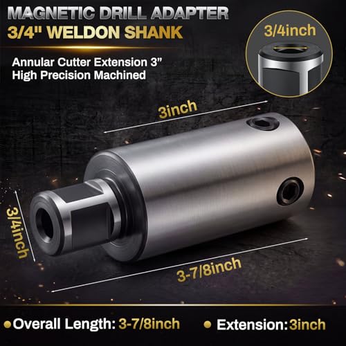 Annular Cutter Extension 3‘’/75mm for 3/4" Weldon Shank - size: 3‘’/75mm