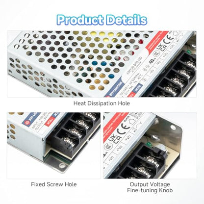 BTF-LIGHTING Power Supply DC5V 90W UL Recognized Component for LED Strip - size: 5V90W