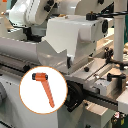 uxcell Clamping Lever Handles for Lathe, M12 Female Thread Orange 4Pcs - size: M12