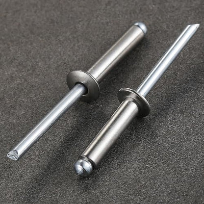 Wensilon (100Pcs)1/4"x5/8" stainless steel blind pro Rivets,Steel handle and stainless steel mandrel - color: Stainless Steel, size: 1/4"x5/8"