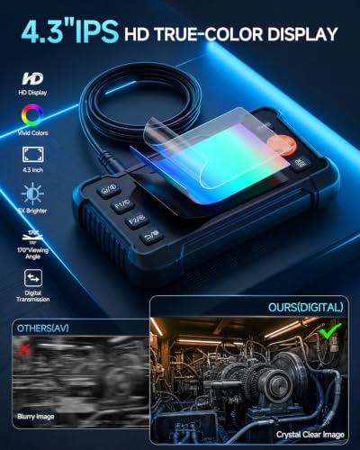 2-in-1 Enhanced OBD2 Scanner & Endoscope Camera with Light, 1080P