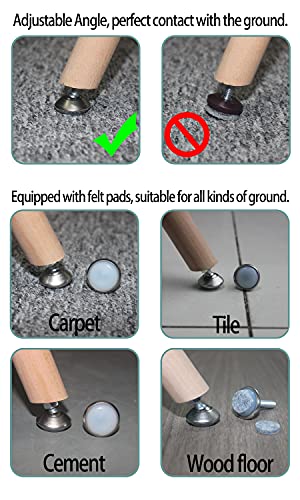 HUAYY Furniture Levelers Swivel Feet,Angle Height Adjustable(5/16-18 Nut Inserts Kits-8 Sets),Heavy Duty Leveling Legs for Table Chairs Cabinets Sofa,with High-Density Self-Adhesive Felt Pads - size: 5/16-18 Kits-8 Sets