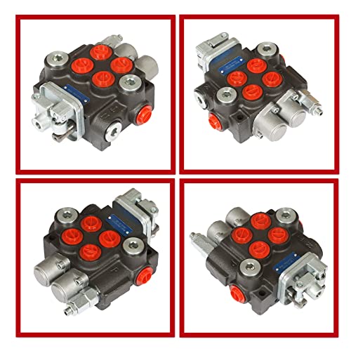 2 Spool 11GPM 3600 PSI Hydraulic Control Valve - size: 2 Spool 11GPM