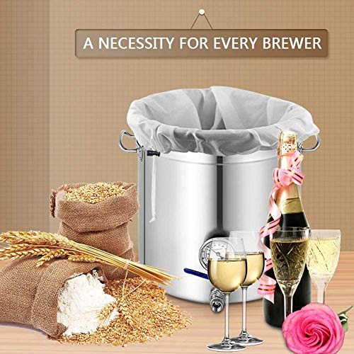 2 Pack 26"×22" Brew Bag Reusable Mesh Strainer for Wine Beer Brewing - size: 26" x 22"
