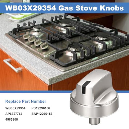 WB03X29354 Stove Knobs 5 Pack Compatible with GE Profile Gas Cooktop