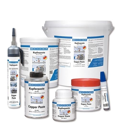 WEICON Copper Paste – High-Temperature Anti-Seize Lubricant and Assembly Compound – Protection and Release Agent for Screws, Joints and Sliding Parts (15.87oz (450g))