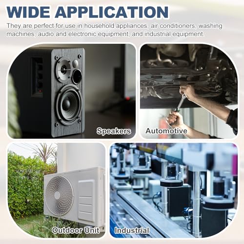 uxcell 45Pcs Rubber Spacers, 12mm OD, 6mm ID, 7mm Thick Black Round Anti Vibration Rubber Pads Isolation Bushings Washer for Home Cars Boat(0.47" OD x 0.24" ID x 0.28" Thick) - size: 40mm OD x 10mm ID x 20mm Thick