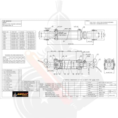 2.5x10 Hydraulic Cylinder - 2.5 Bore 10 Stroke Double Acting Tie Rod Hydraulic Cylinder 2500 PSI - size: 2.5x10