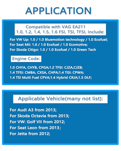 DPTOOL Engine Timing Tool Set for VAG EA211 1.0L 1.2L 1.4L 1.6 FSI TSI TFSI - size: 8PC