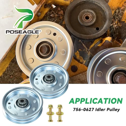 2 Pack 756-0627D Idler Pulley for Cub Cadet LT1045 LT1046 Tractors - size: 2x756-0627D