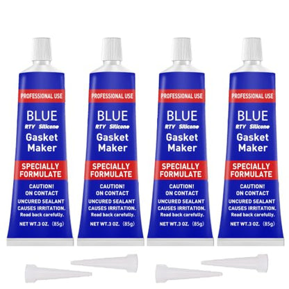 1DFAUL RTV Silicone Gasket Maker, High Temp Silicone Resist Oil, Blue, 340g - color: Blue, size: 340g