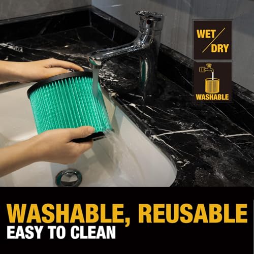 DEWALT HEPA Shop Vac Filter Replacement DXVC4003 - style: DXVC4003