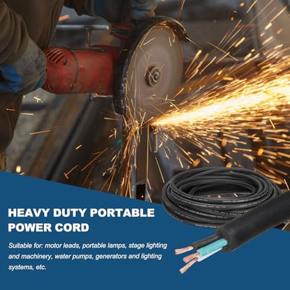 MECCANIXITY 12/3 SJOOW Electrical Wire Cable 50ft 12 AWG 3 Conductor UL - size: 12AWG*50ft, style: 3 Conductor