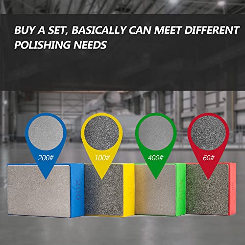 1Pcs Diamond Hand Polishing Pads, 60# (Plane) - style: Plane-1Pcs-60#