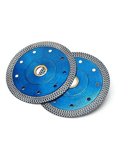 2Pcs/Lot 4.5 Inch Super Thin Diamond Tile Blade Porcelain Cutting Blade for Cutting Granite Marble Ceramics Porcelain Tiles (4.5"-2pcs) - size: 4.5"-2pcs