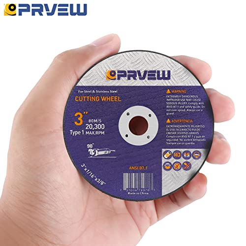 20-Pack Die Grinder Cut Off Wheel 3 Inch,3" x1/16 x3/8" Cutting Disc for Metal&Stainless Steel - style: 3"x1/16"x3/8"(20-PK)