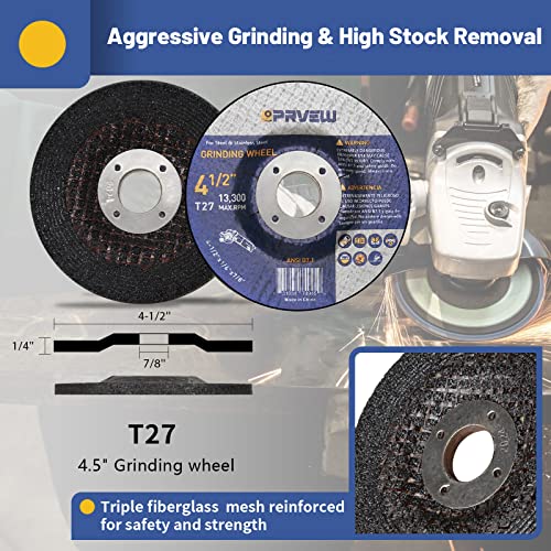 27-Pack 4 1/2 Inch Cut Off Wheels Grinding Disc Set - style: C&G Wheels Set(27-PK)