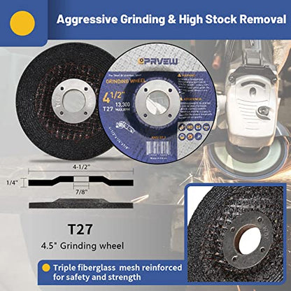 27-Pack 4 1/2 Inch Cut Off Wheels Grinding Disc Set - style: C&G Wheels Set(27-PK)