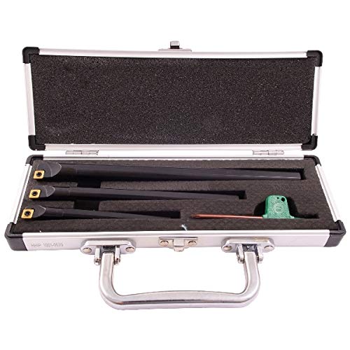 HHIP 1001-0020 3 Piece (5/16-3/8 & 1/2 Inch) SCLCR Indexable Boring Bar Set - size: 5/16, 3/8 & 1/2 (T-8), style: A, B, C Style 3 Piece Set