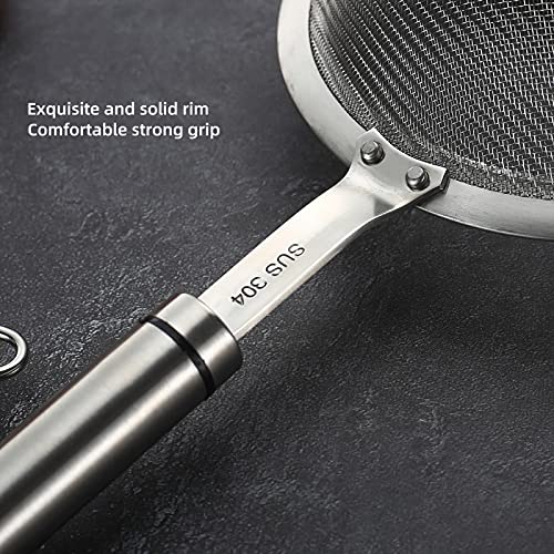 Fine Mesh Strainer with Handle Tea Sifter Stainless Steel Sieve - size: 3.35 in Small