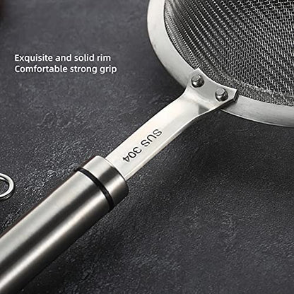 Fine Mesh Strainer with Handle Tea Sifter Stainless Steel Sieve - size: 3.35 in Small