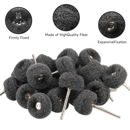100 PCS Abrasive Buffing Wheel, 1 Inch Polishing Kit 400 Grit - style: Black 400 Grit 100pcs