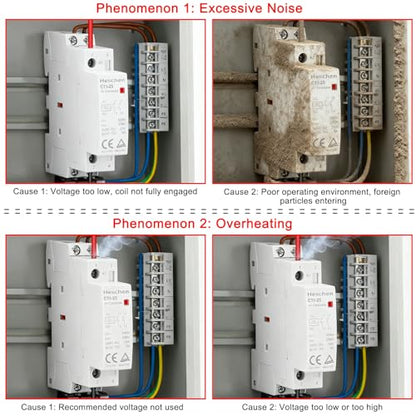 Heschen 16A 2 Pole Modular AC Contactor 2NO 24V AC Coil - color: 24V AC Coil, size: 16 Amp