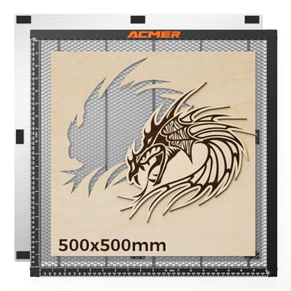 ACMER Honeycomb Laser Bed with Aluminum Plate, 500x500mm Cutting Table - size: 500*500