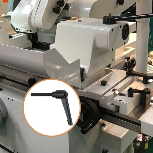 uxcell 1Pcs M6 x 40mm Adjustable Knobs Handle Male Thread Push Button Ratchet Quick Release Locking Rotating Bolt for Lathe Machinery, Black - size: M6 x 40mm