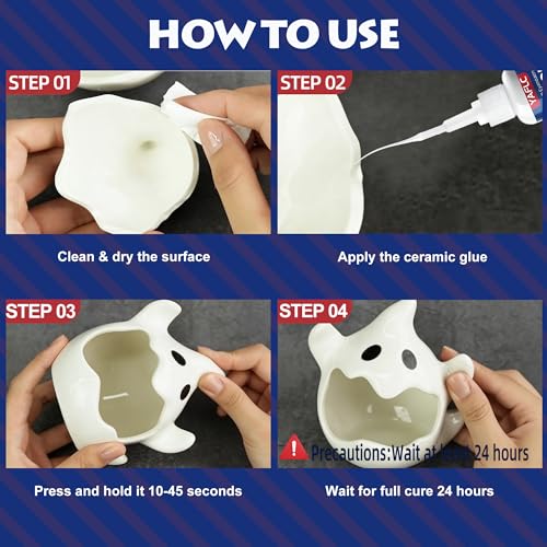 Ceramic Glue Repair Kit, Liquid Super Glue for Ceramic Repair 40g - style: Ceramic Glue