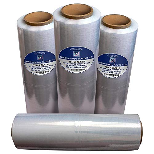 International Plastics Co. 18" Stretch Film/Wrap 1500 feet 80 Gauge, 1 Pack - color: Clear, size: 1 Pack