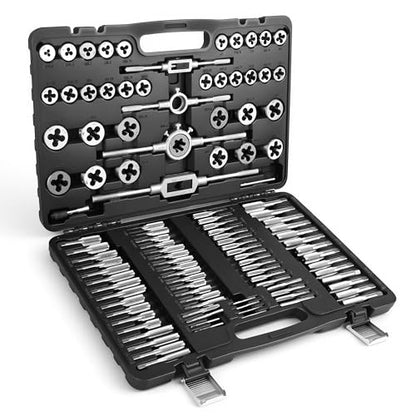 Anfrere 110pcs Tap and Die Set in Metric Sizes