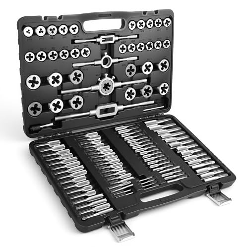 Anfrere 110pcs Tap and Die Set in Metric Sizes
