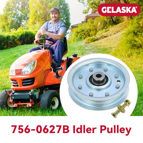 GELASKA 756-0627D 756-0627B Idler Pulley for Cub Cadet LT1045 LT1046 LT1500 - color: A10 1x756-0627