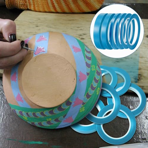 Nezyo 6 Pcs Vinyl Pinstripe Tape Auto,Blue,1/16, 1/8,1/5,1/4,1/2, 3/4 Inch - color: Blue, size: 1/16, 1/8,1/5,1/4,1/2, 3/4 Inch