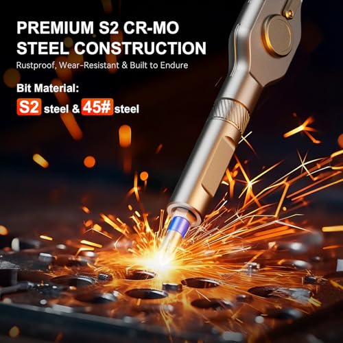 76 in 1 Magnetic Multi Bit Ratchet Screwdriver Set with S2 Steel Bits